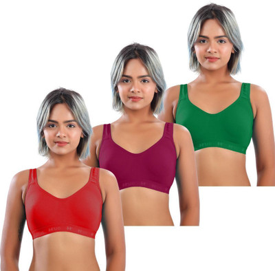 LILSLIM SPORTSBRACOMBO Women Sports Non Padded Bra(Multicolor)