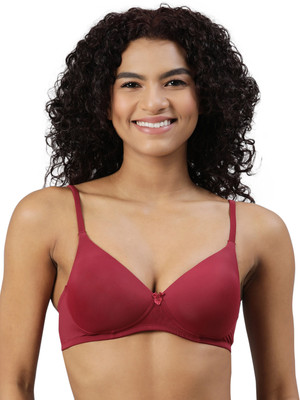 Blossom Women Everyday Lightly Padded Bra(Maroon)