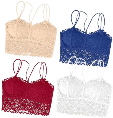 RADHIKASALESCO Women Bralette Lightly Padded Bra(Multicolor)