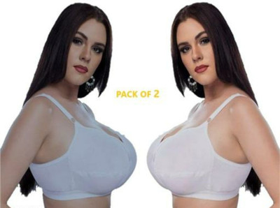 JD LINGERIE J.D. LINGERIE Big Size Bra 30-50 Women Full Coverage Non Padded Bra(White)