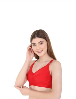 Ronic Women Everyday Non Padded Bra(Red)