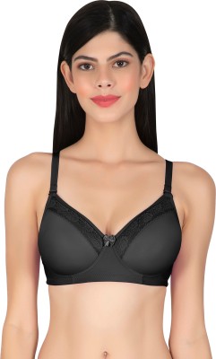 Joomie Women T-Shirt Lightly Padded Bra(Black)