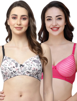 COLLEGE GIRL Polypad-526-Polypad-701 Women Everyday Lightly Padded Bra(White, Black, Pink)