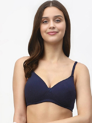 KELLPAR Women Everyday Lightly Padded Bra(Dark Blue)