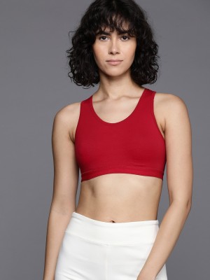 HRX by Hrithik Roshan Women T-Shirt Non Padded Bra(Red)