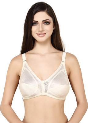 BlueNixie BNF356N-LUXURIA FASHION BRA Women Full Coverage Non Padded Bra(White)