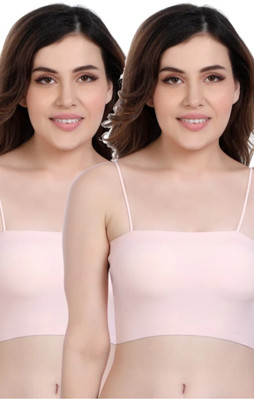 UPOKLY Women Cami Bra Lightly Padded Bra Women Cami Bra Lightly Padded Bra(Pink, Pink)