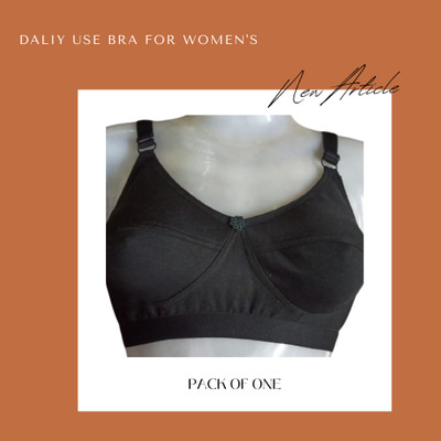 Creative Universal Daliy Use Bra For Womens Women Everyday Non Padded Bra(Black)