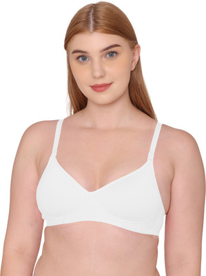 TWEENS Tweens Minimiser Support Medium Padded Cotton Rich Full Coverage Bra Women T-Shirt Lightly Padded Bra(White)