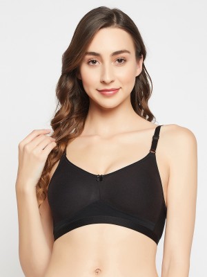 Clovia Women T-Shirt Lightly Padded Bra(Black)