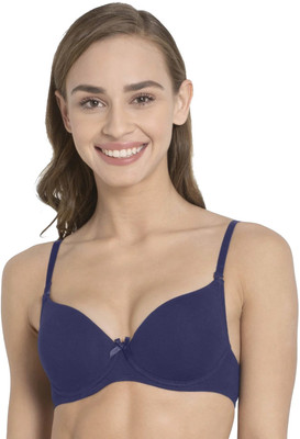JOCKEY 1245 Women T-Shirt Heavily Padded Bra(Blue)