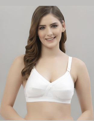 DIVA ATIRES Women Everyday Non Padded Bra(White)