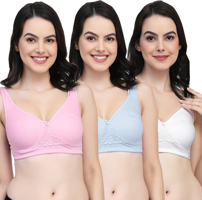 COLLEGE GIRL CG1214Mino Women Minimizer Non Padded Bra(Multicolor)