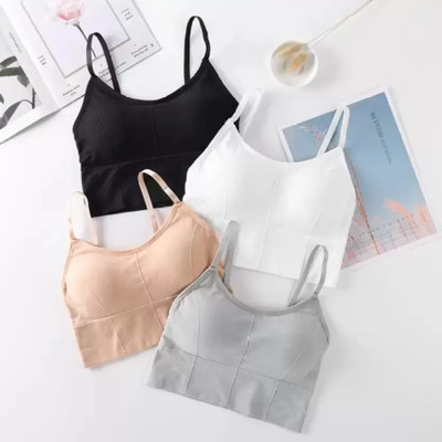 DYZINSTORE Women T-Shirt Lightly Padded Bra(Black, White, Beige, Grey)
