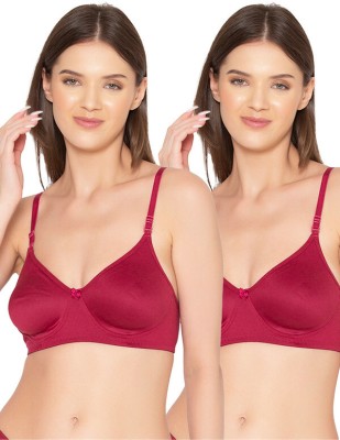 Groversons Paris Beauty Women Everyday Non Padded Bra(Maroon)