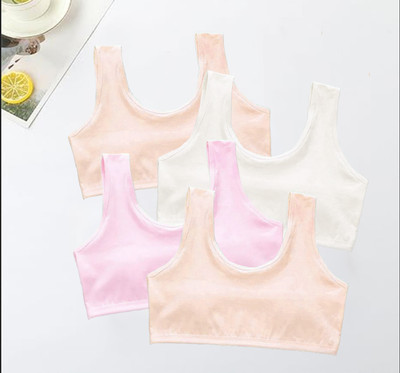 BRAASHEE PACK Of 4 Girls Sports Non Padded Bra(Multicolor)