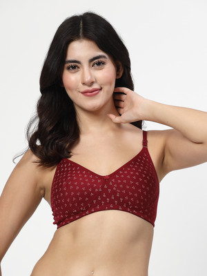 LILY Itida Women T-Shirt Non Padded Bra(Maroon)