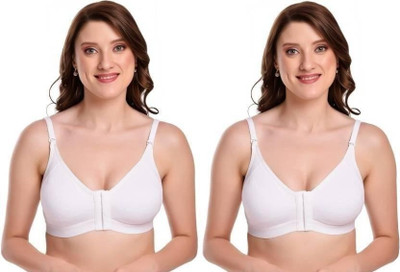 sp enterprise Women Full Coverage Non Padded Bra(White)