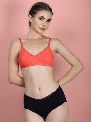 Thread sutra Women Everyday Non Padded Bra(Red)