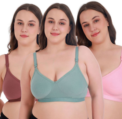 Aimly Women Full Coverage Non Padded Bra(Multicolor)
