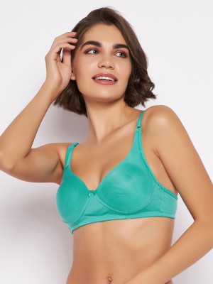 Clovia Clovia Women Full Coverage Non Padded Bra (Green) Women Full Coverage Non Padded Bra(Green)