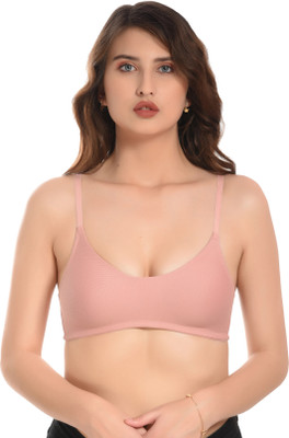elina Women T-Shirt Non Padded Bra(Orange)