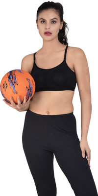 VETPINS Women Sports Non Padded Bra(Black)