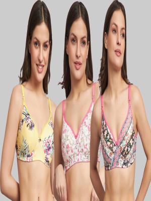 Narsingha Dreams Women T-Shirt Lightly Padded Bra(Multicolor)