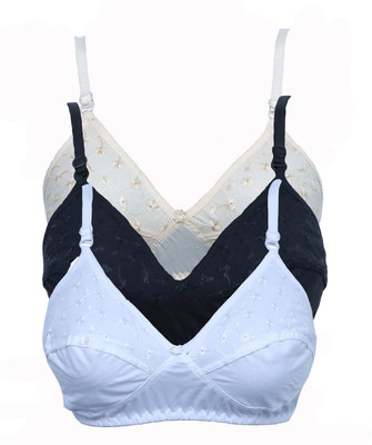 RIYA BEAUTY Women Full Coverage Non Padded Bra(Multicolor)