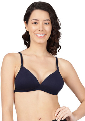 COYNIP Women Cami Bra Lightly Padded Bra Women T-Shirt Lightly Padded Bra(Black)