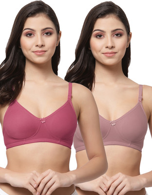 COLLEGE GIRL CG1301 Women T-Shirt Non Padded Bra(Maroon, Brown)