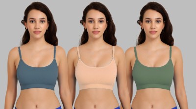 aamarsh B_Goma Bra Women Minimizer Non Padded Bra(Dark Green, Brown, Green)