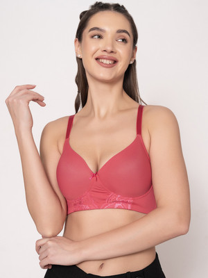 Chelvet Women Everyday Lightly Padded Bra(Pink)