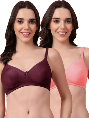 Shyam Sons FLAIR Feminaa Women T-Shirt Non Padded Bra(Purple, Pink)
