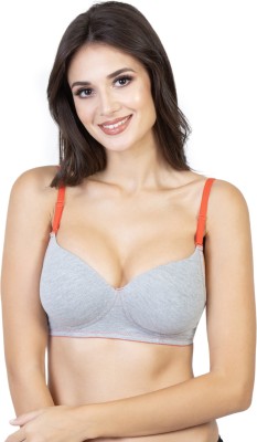 Envie Envie-1042 Women T-Shirt Lightly Padded Bra(Grey)