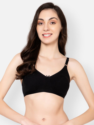 Clovia Women T-Shirt Non Padded Bra(Black)