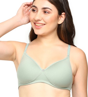 Blossom WELL MOULD Women Full Coverage Heavily Padded Bra(Green)