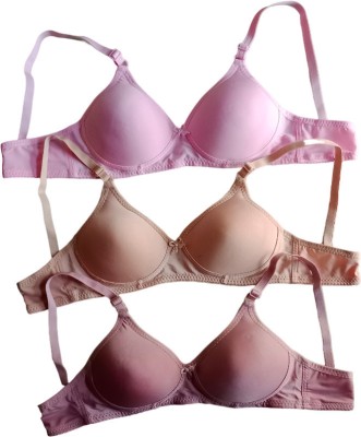 Buyday Women Light Padded Bra Women Everyday Lightly Padded Bra(Beige, Pink)