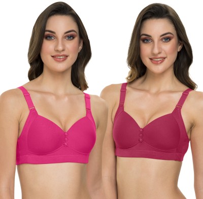 TWEENS Tweens Lite Wite Absolute Minimiser Bra Women Minimizer Lightly Padded Bra(Pink, Maroon)