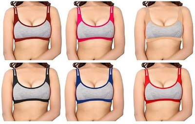 Inner Joy Women Everyday Non Padded Bra(Multicolor)