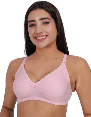 A S Trends of India B-NONPD-PL01 Women Full Coverage Non Padded Bra(Pink)