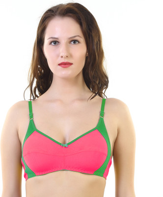 Trinovekat Women T-Shirt Non Padded Bra(Red)