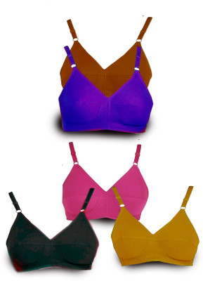 G BEAUTY Women Everyday Non Padded Bra(Multicolor)