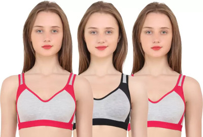 clickscart fashion Women Full Coverage Non Padded Bra(Multicolor)
