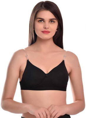 MODERNCOLLECTION Women Everyday Lightly Padded Bra(Black)