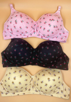 Narsingha Dreams Women Full Coverage Lightly Padded Bra(Multicolor)