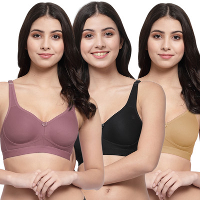 COLLEGE GIRL CG1215 Women Minimizer Lightly Padded Bra(Maroon, Black, Brown)