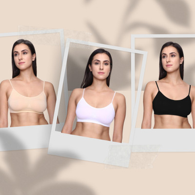 Creative Universal Sports Bra For Womens And Use For Daliy Activity Women Sports Non Padded Bra(Multicolor)