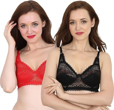 Skstore Women Full Coverage Non Padded Bra(Multicolor)