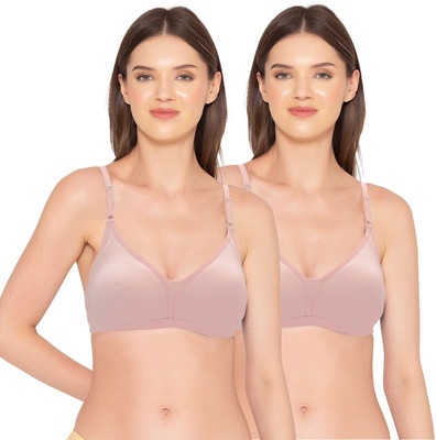 Groversons Paris Beauty Women T-Shirt Non Padded Bra(Pink)